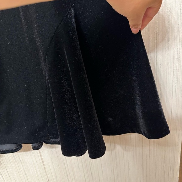 Alex Evenings Velvet Skirt 2X Flared Side Hem Elastic Waist - Picture 7 of 7